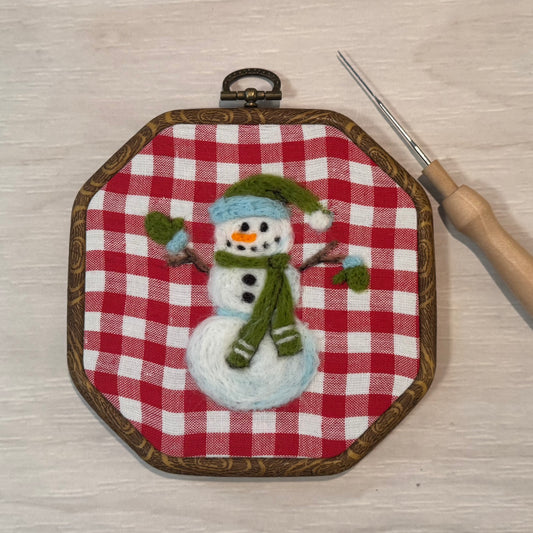 Snowman Painting With Wool DIY Kit