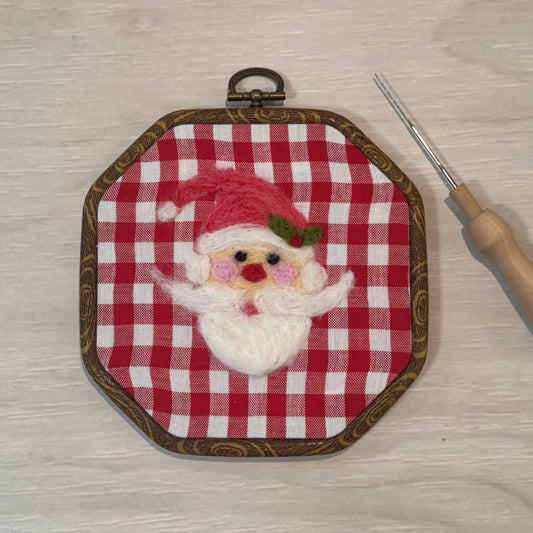 Santa Painting With Wool DIY Kit
