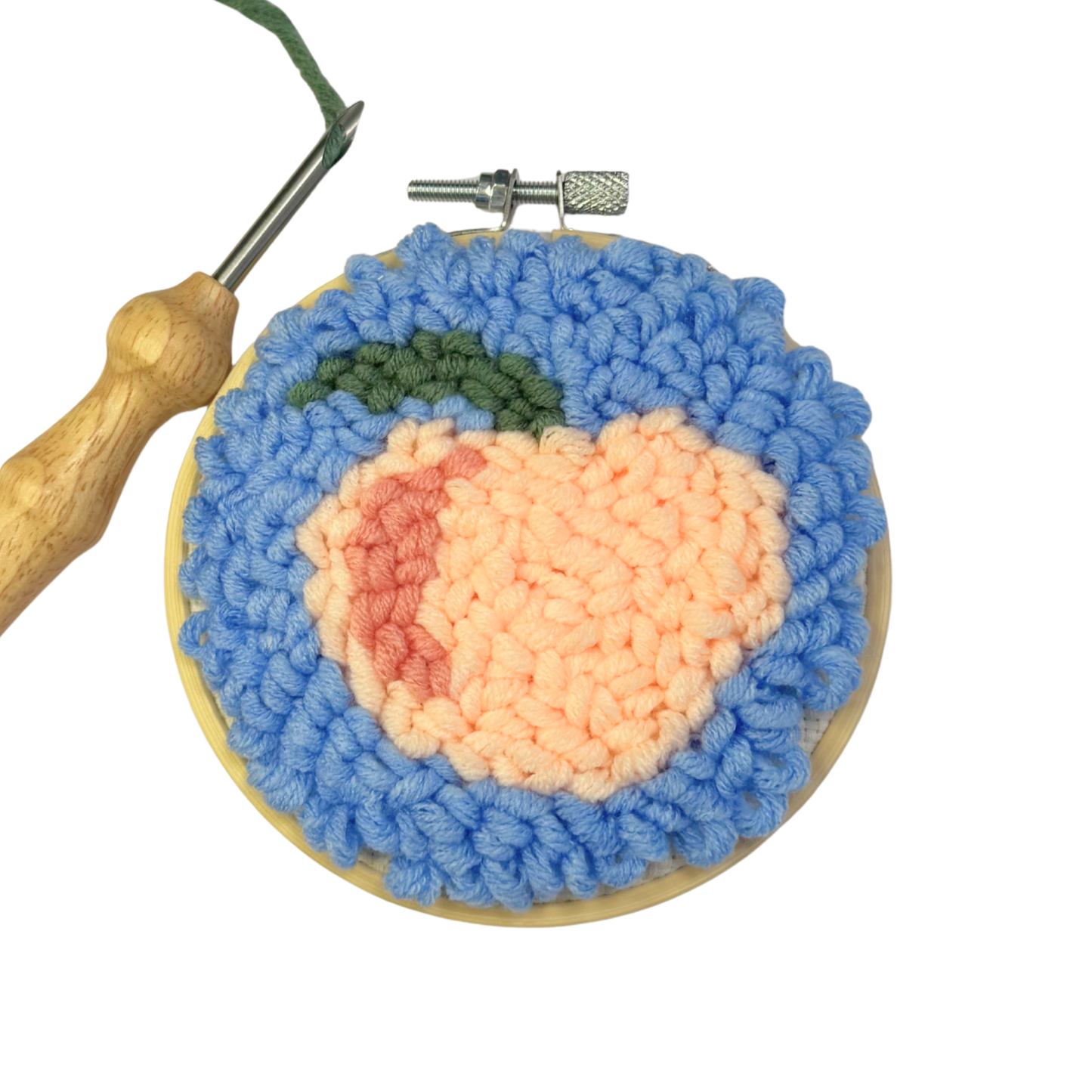 Peachy Punch Embroidery DIY Kit