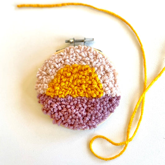 Sunset DIY Punch Embroidery Kit