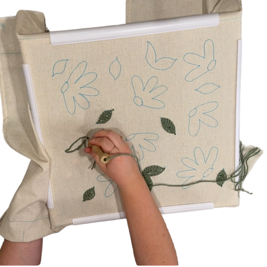 18"x18" Embroidery or Punch Needle Snap Frame