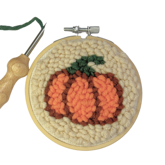 Mini Pumpkin DIY Punch Embroidery Kit