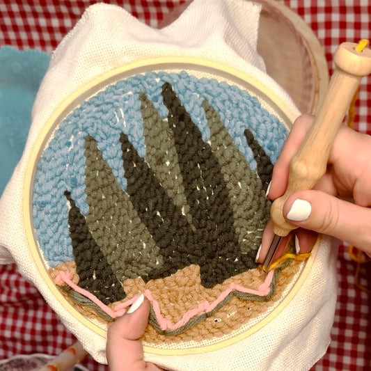 Summer Forest DIY Punch Embroidery Kit