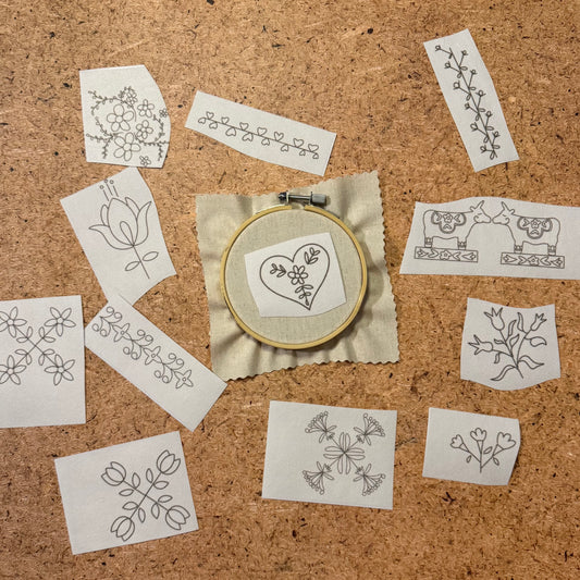 Swiss Folk Embroidery Stick N Stitch Pack
