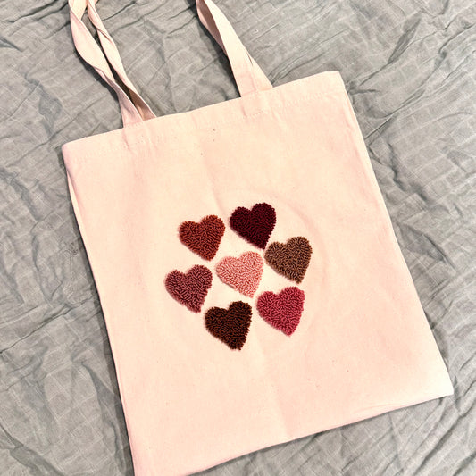 Bless Your Heart Tote Bag Floss Punch Embroidery Kit