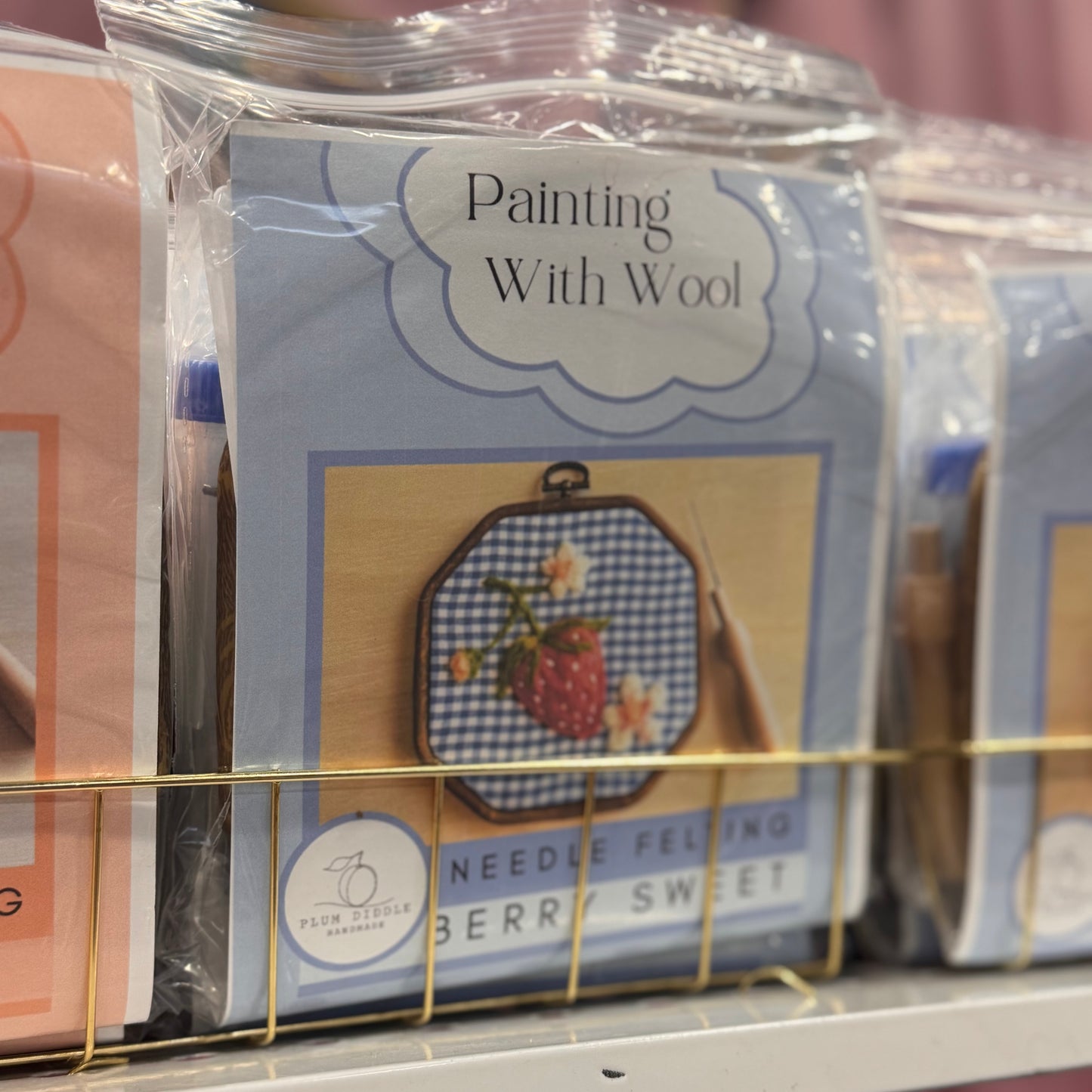 Berry Sweet Painting With Wool DIY Kit