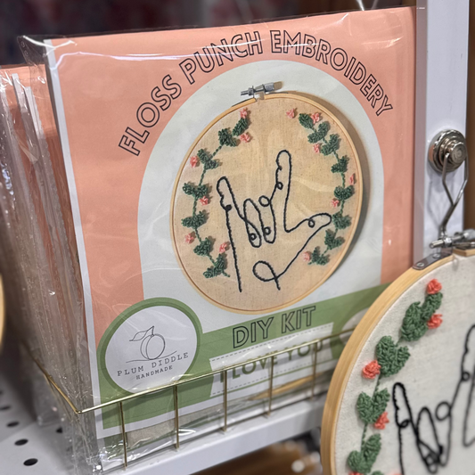 I Love You Floss Punch Embroidery Kit
