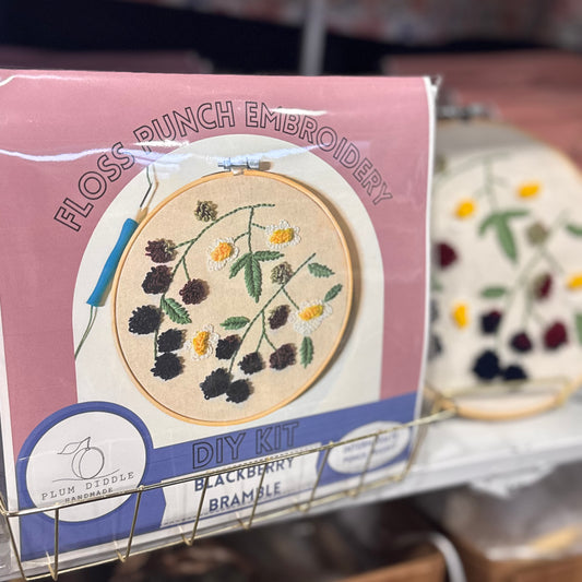 Blackberry Bramble Floss Punch Embroidery Kit