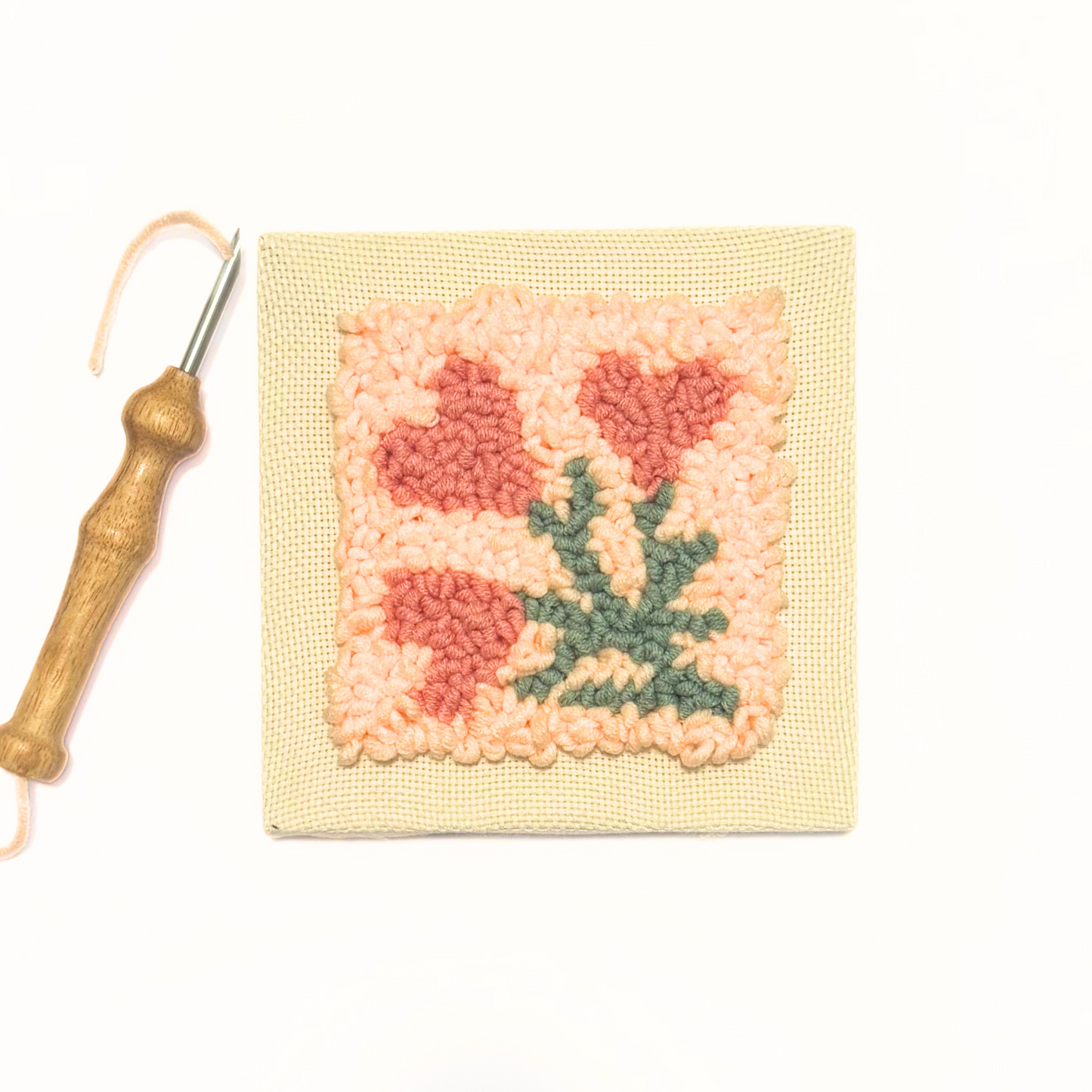 Heart Blossom Punch Embroidery DIY Kit