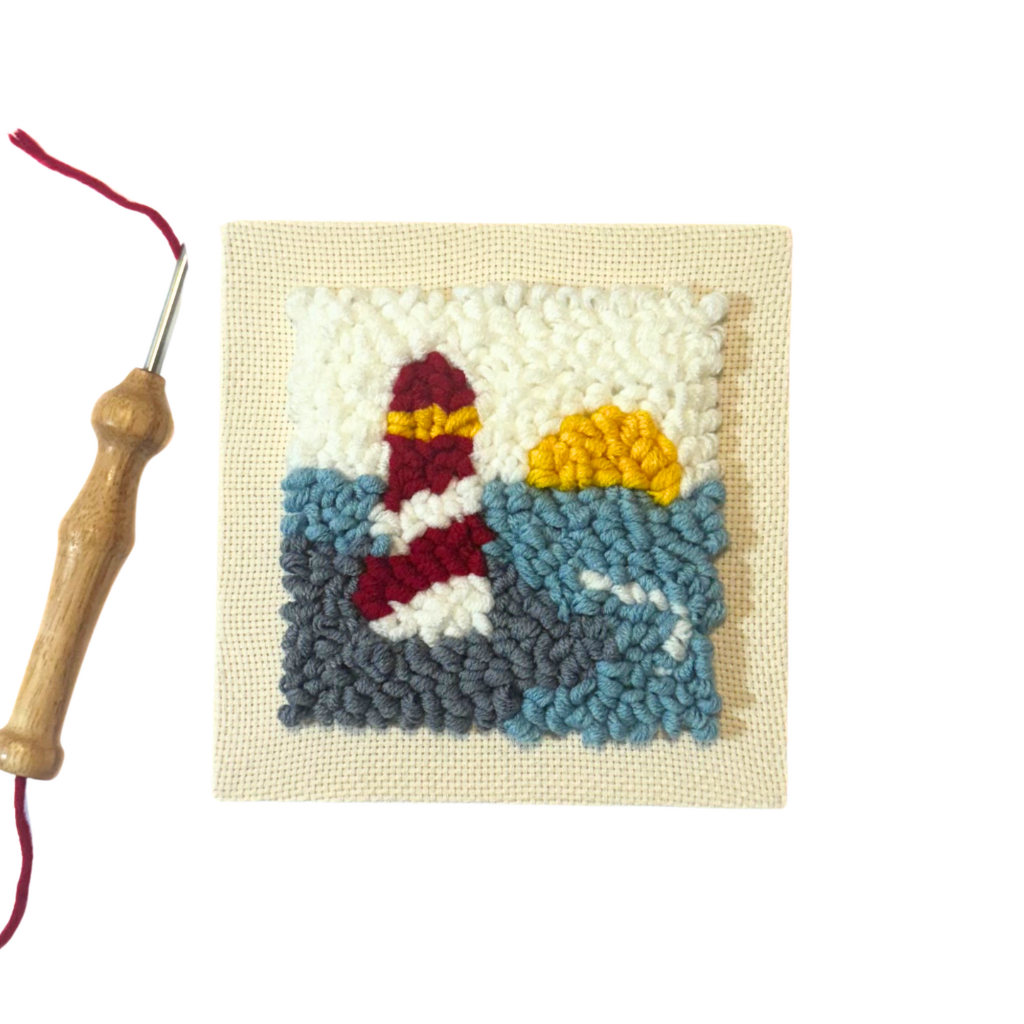Lighthouse Punch Embroidery DIY Kit