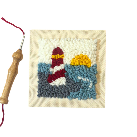 Lighthouse Punch Embroidery DIY Kit
