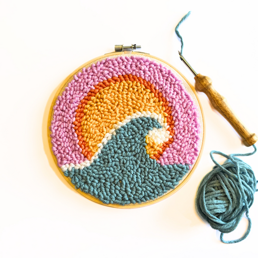 Wave DIY Punch Embroidery Kit