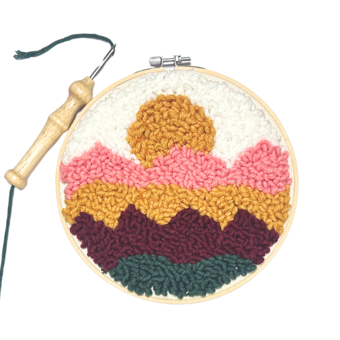 Mountain Sunrise DIY Punch Embroidery Kit