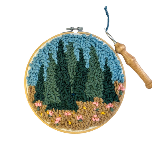 Summer Forest DIY Punch Embroidery Kit