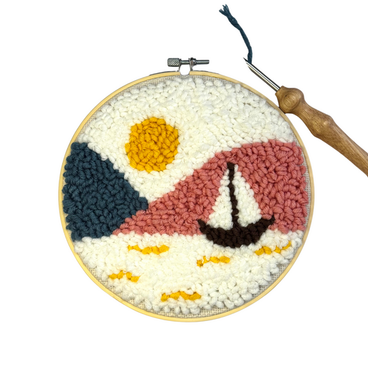 Sailin' Along DIY Punch Embroidery Kit