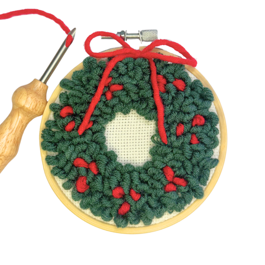 Wreath DIY Punch Embroidery Kit