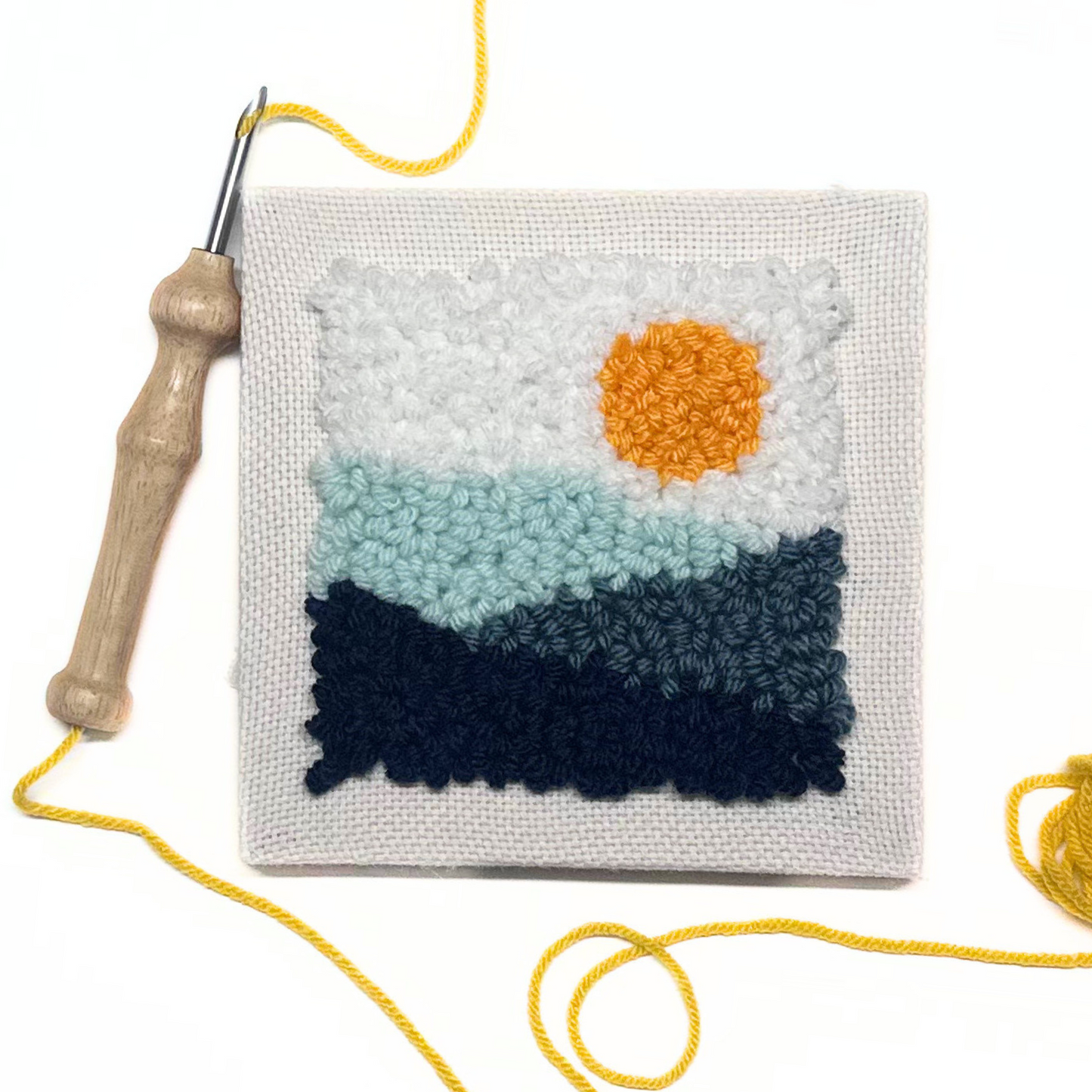 Blue Ridge Mountains Punch Embroidery DIY Kit