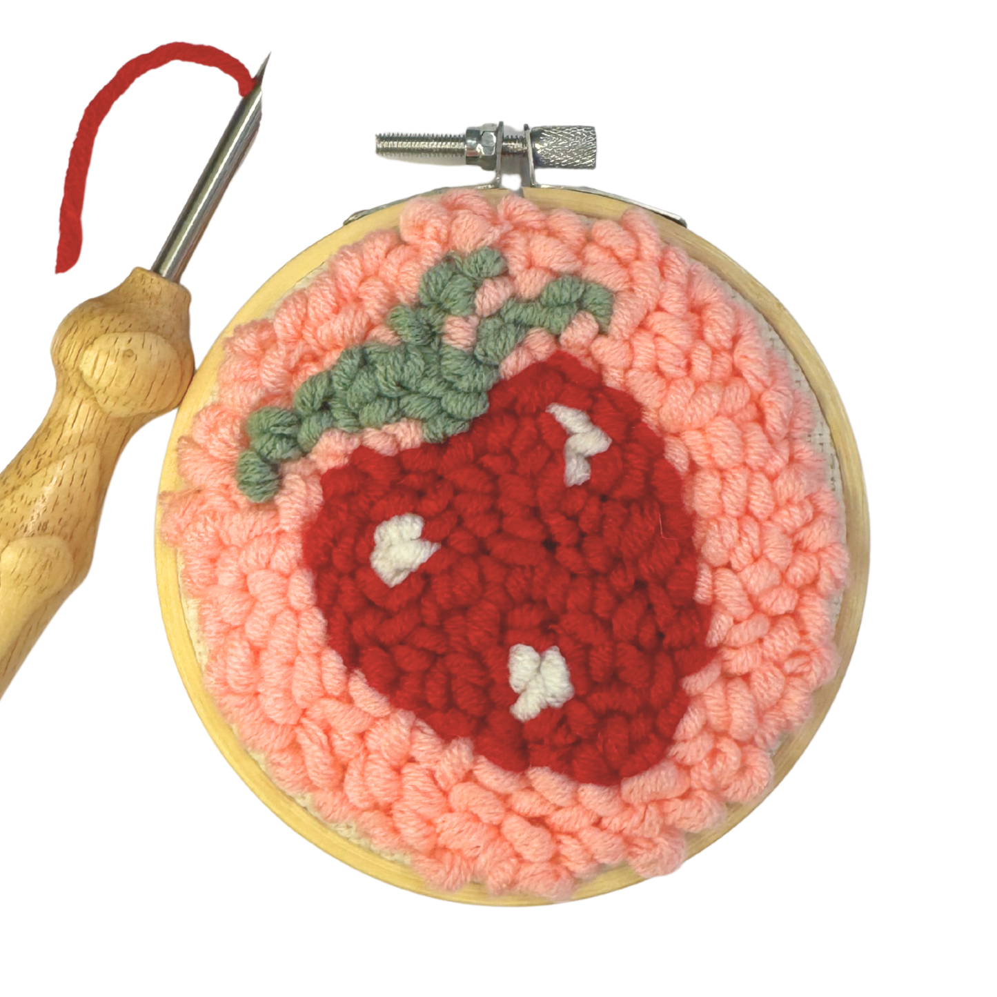 Strawberry DIY Punch Embroidery Kit