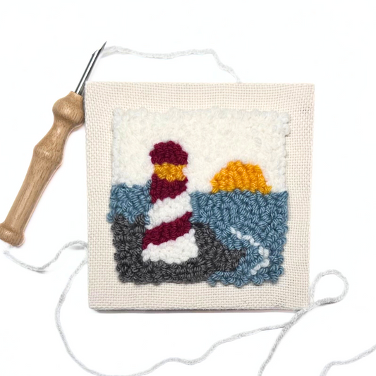 Lighthouse Punch Embroidery DIY Kit