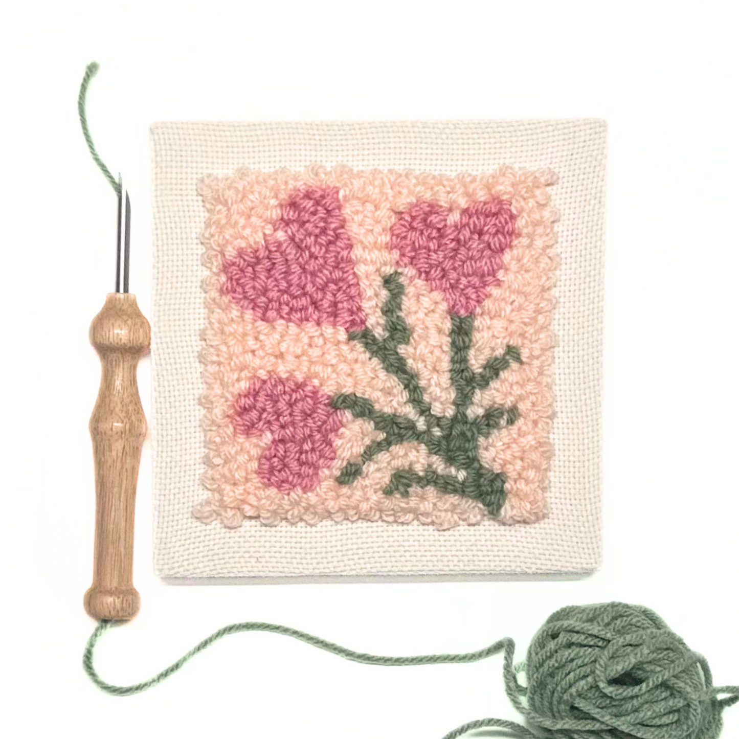 Heart Blossom Punch Embroidery DIY Kit