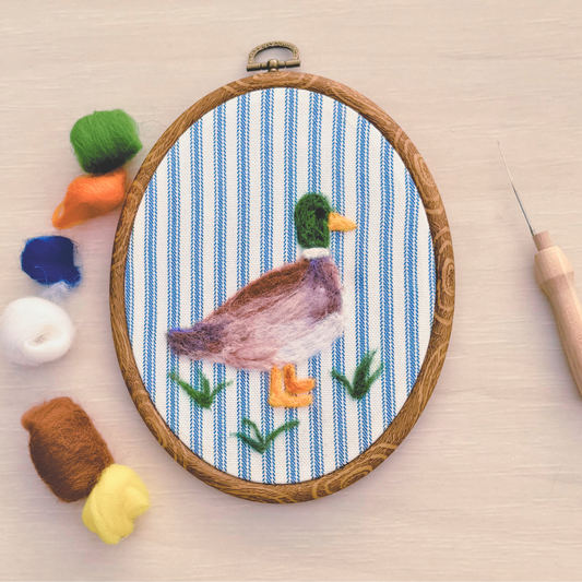 Mallard Duck Painting With Wool DIY Kit