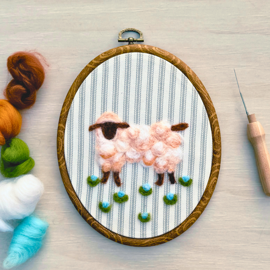 Wooly Sheep Painting With Wool DIY Kit