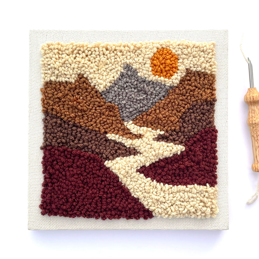 Canyon Stream DIY Punch Embroidery Kit