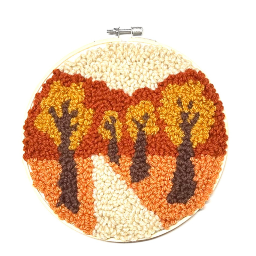Autumn Path DIY Punch Embroidery Kit