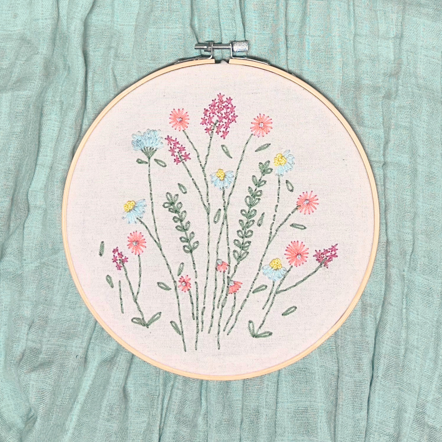 Floral Fields Hand Embroidery Kit