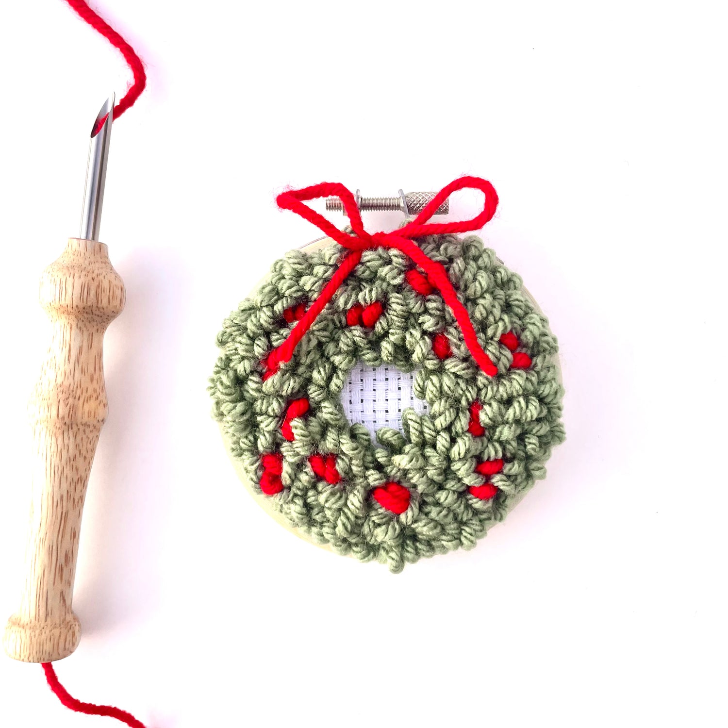 Wreath DIY Punch Embroidery Kit