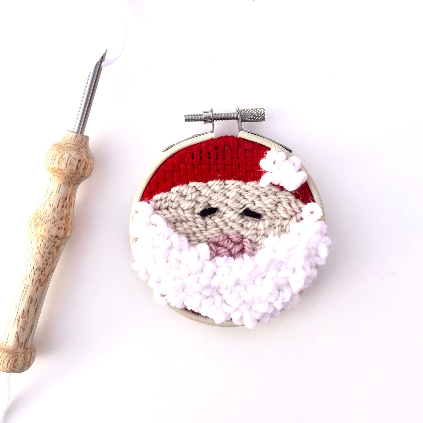 Santa DIY Punch Embroidery Kit