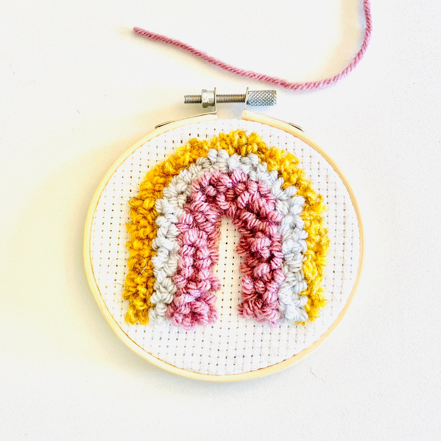 Rainbow DIY Punch Embroidery Kit